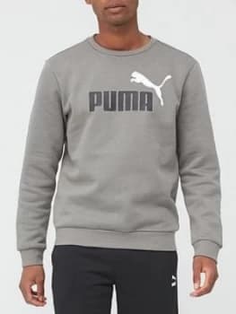 Image of Puma Essential 2 Colour Sweatshirt - Grey, Size XL, Men