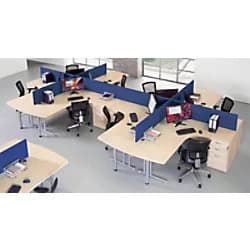 Image of Dams Straight Desk Screen 180 x 40cm