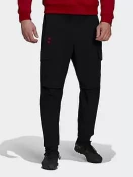 Image of adidas New York Red Bulls Travel Tracksuit Bottoms, Black Size XL Men