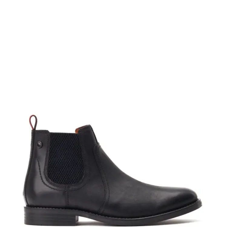Image of Base London Mens Bateman Pull On Chelsea Ankle Boots - UK 8 Black male GDE2776BLK8