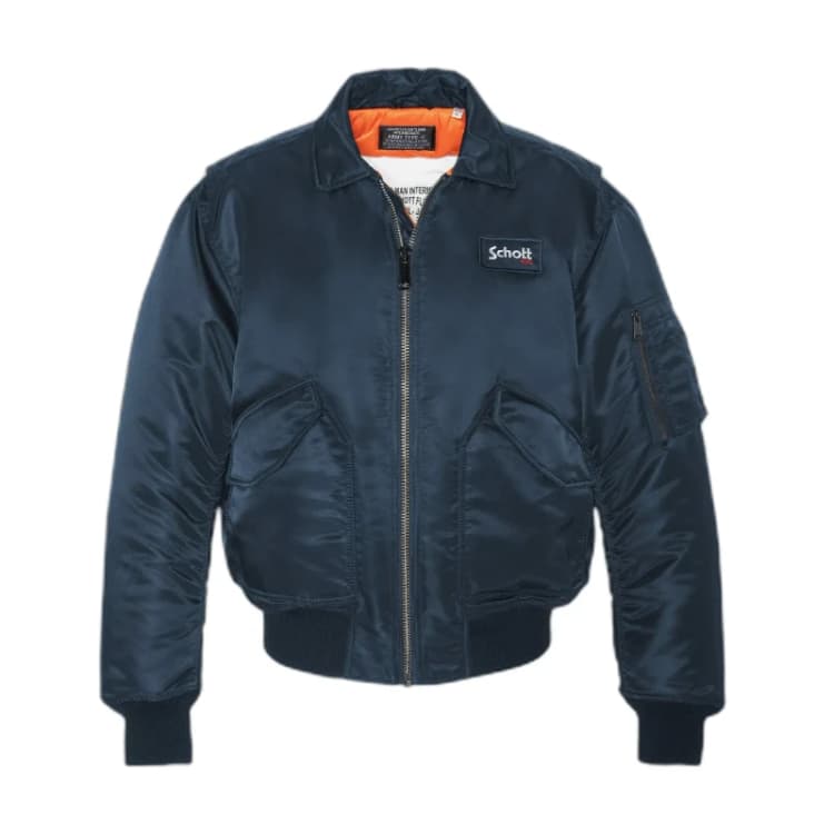 Image of Schott Oversized bomber Schott CWU Original Bleu Unisex L