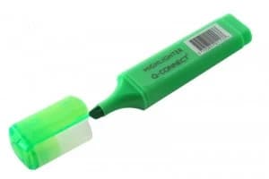 Image of Q Connect Highlighter Green - 10 Pack