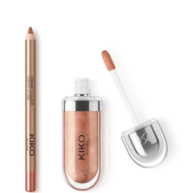 Image of KIKO Milano 3D Hydra Lipgloss 6.5ml (Various Shades) - 18 Golden Sparkle