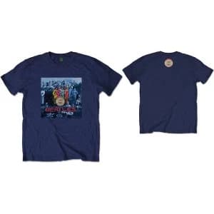 Image of The Beatles - Sgt Pepper Blue Unisex X-Large T-Shirt - Blue