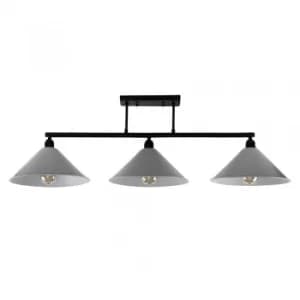 Image of Fillatt Steampunk Fitting in Black with Waywell Shades in Grey