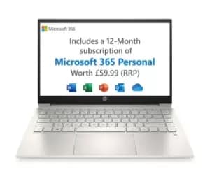 Image of HP Pavilion 14-dv0609sa 14" Laptop - Intel Pentium Gold, 128GB SSD, Gold