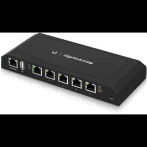 Image of Ubiquiti ES-5XP EdgeSwitch XP 5 Port Industrial 24V Passive POE Gigabit Network Switch UK Plug