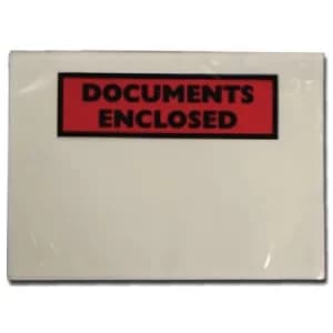 Image of GoSecure Document Envelopes Documents Enclosed Self Adhesive DL (Pack of 100) 9743DLDE01