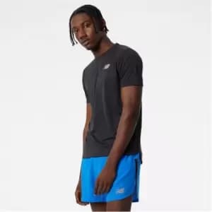 Image of New Balance Impact Run Short Sleeve T Shirt Mens - Black