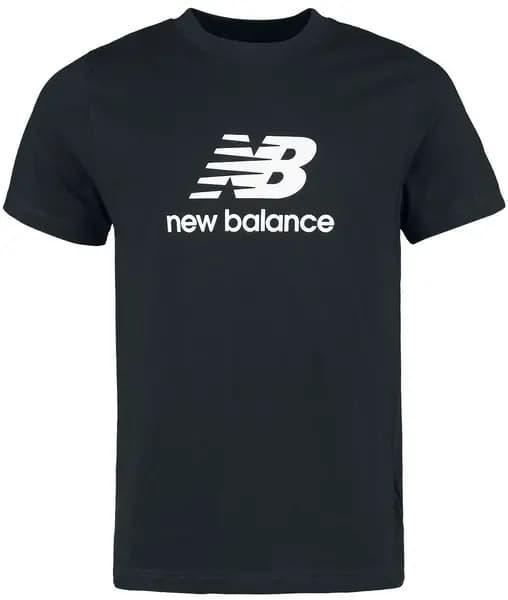 Image of New Balance Stacked Logo T-Shirt T-Shirt Black XXL Men
