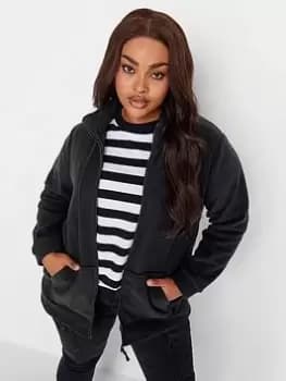 Image of Yours Yours Epp Fleece Black, Size 16, Women