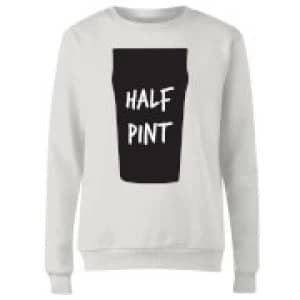 Image of Half Pint Womens Sweatshirt - White - 3XL