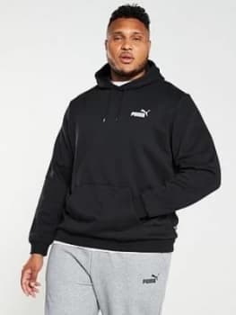 Image of Puma Plus Size Essential Overhead Hoodie - Black, Size 4XL, Men