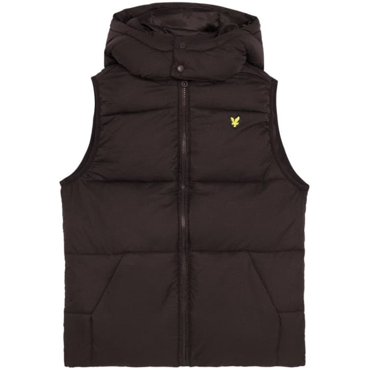 Image of Lyle and Scott Kids Quilted Gilet Black Z865 male 8-9Y