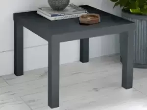 Image of LPD Puro Charcoal High Gloss Lamp Table Flat Packed
