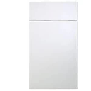 Image of Cooke Lewis Raffello High Gloss White Drawerline door drawer front W400mm Pack of 1
