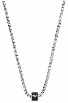 Image of Emporio Armani EGS2910040 Mens Stainless Steel Black Bead Jewellery
