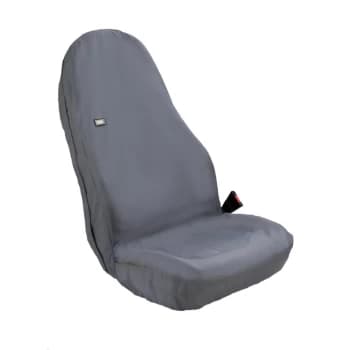 Image of Tractor Seat Cover Hi-back Black - 80 X 50CM