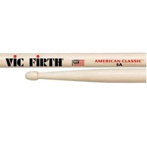 Image of Vic Firth 5a American Hickory Wood Tip Drumsticks