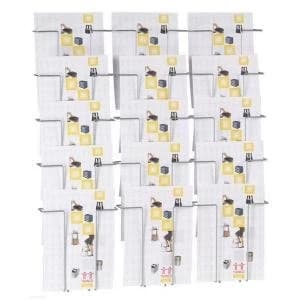Image of Twinco A4 Twin Agenda Wall Mounted Literature Display 15 Compartments