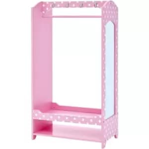 Image of Fashion Polka Dot Prints Bella Toy Dress Up Unit - Pink / White - 80 x 26 x 102 x cm