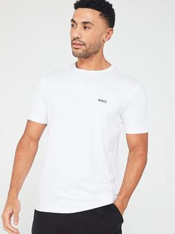 Image of Boss Crew Logo T-Shirt - White White XL