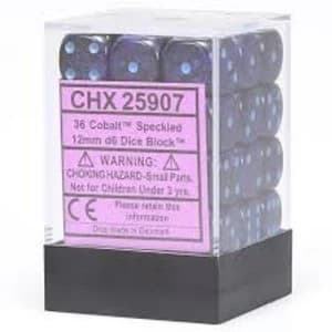 Image of Chessex Speckled D6 Dice Set of 36 - Cobalt