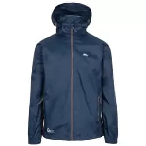 Image of Trespass Qikpac X Unisex Packaway Jacket (XS) (Navy/carbon)