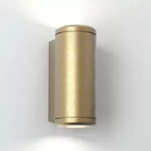 Image of Astro Jura Twin 2 Light Outdoor Up Down Coastal Wall Light Solid Brass IP44, GU10