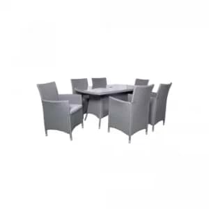 Image of Cannes 6 Seater Rectangular Dining Set