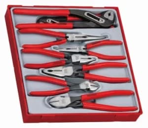 Image of Teng Tools TTD441 8pc Plier Set 6/8" Long Nose, Combi, Side Cut, 7/10" Waterpump