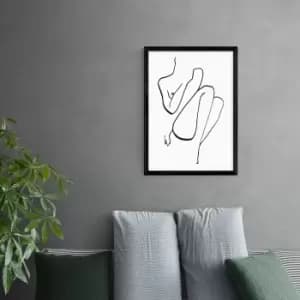 Image of East End Prints Calm Print Black and white