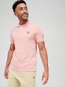 Image of Lyle & Scott Plain Polo Shirt, Rosette, Size L, Men
