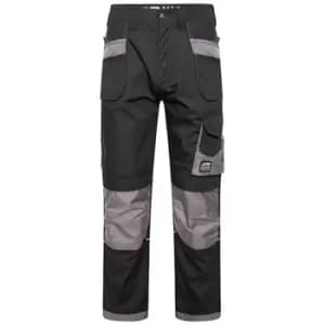 Image of JCB Trade Plus Rip Stop Trouser Black/Grey - W30