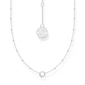 Image of THOMAS SABO Silver Charmista Fine Beaded Chain Charm Necklace
