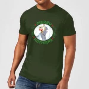 Image of Star Wars Merry Hothmas Mens Christmas T-Shirt - Forest Green - XXL