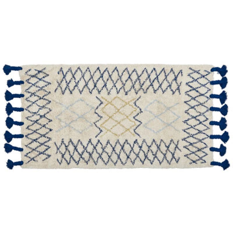Image of Beliani Rug Erzincan Beige 80 X 150 Cm Cotton