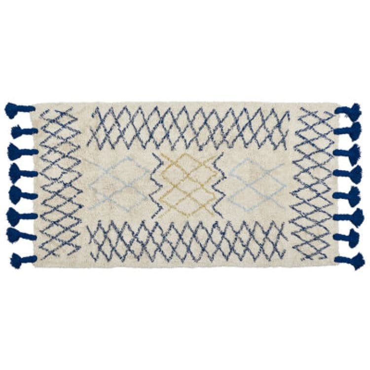 Image of Beliani Rug Erzincan Beige 80 X 150 Cm Cotton