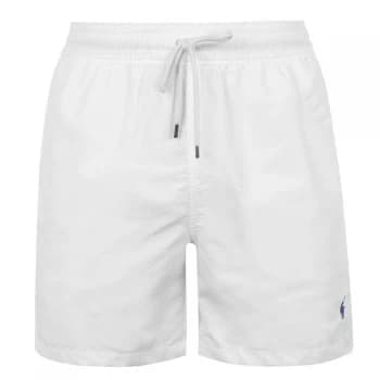 Image of POLO RALPH LAUREN Traveller Swim Shorts - White 010
