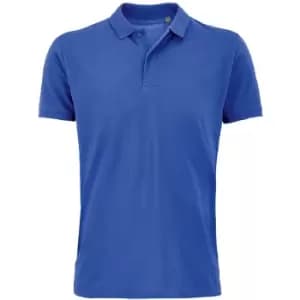 Image of SOLS Mens Planet Pique Organic Polo Shirt (XL) (Royal Blue)