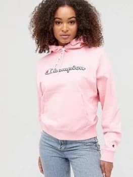 Image of Champion Hooded Sweatshirt - Pink, Size XS, Women