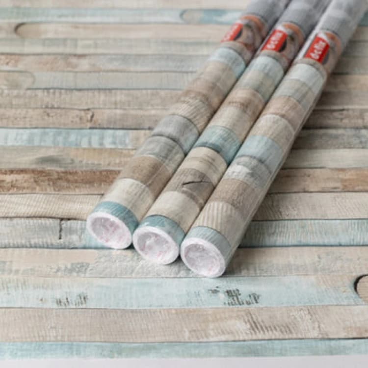 Image of D-C-Fix Woodgrain Rio Ocean Self Adhesive Vinyl Wrap Film For Kitchen Doors And Worktops 2M(L) 67.5Cm(W) Pack Of 3 Rolls