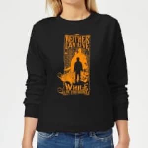 Image of Harry Potter Neither Can Live Womens Sweatshirt - Black