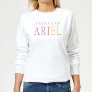 Image of Disney The Little Mermaid Princess Ariel Womens Sweatshirt - White - S