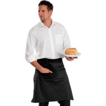 Image of Click Workwear Chefs Half Apron Black 29X22 Ref CCCHABL29X22 Up to 3