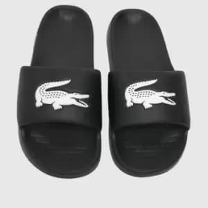 Image of Lacoste Black & White Serve 1.0 Sandals