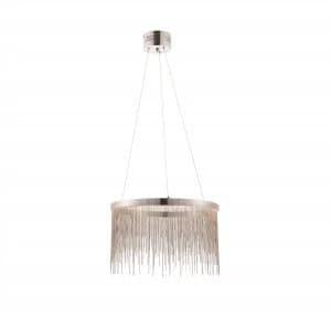 Image of LED 1 Light Pendant Chrome, Silver Chain