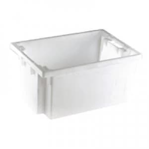 Image of Slingsby Solid Slide StackNesting Container 600X400X300mm White 382965
