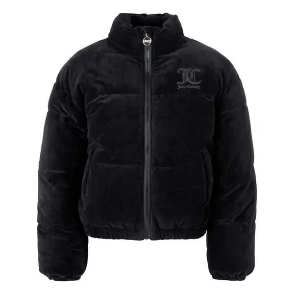 Image of JUICY COUTURE Girls Velour Puffer Jacket Puffer Jackets - Heavyweight 14-15Y Pink 60024306255