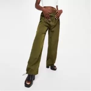 Image of I Saw It First Oversized Woven Joggers - Black